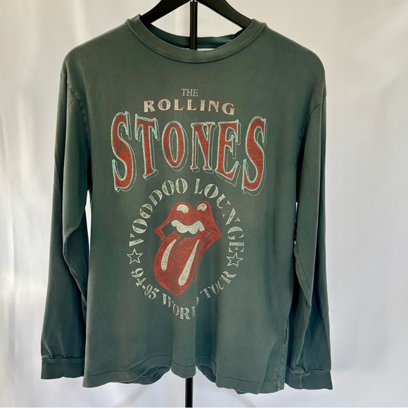 Daydreamer Other - Daydreamer Rolling Stones Voodoo Lounge Concert Gray Lng Sleeve Tee Sz M Vintage